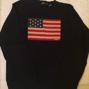 Polo American flag sweater